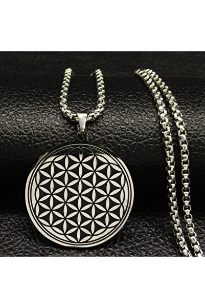 Choice A 60cm BOX SR Stainless Steel Flower of Life Necklaces Pendants for Wo...