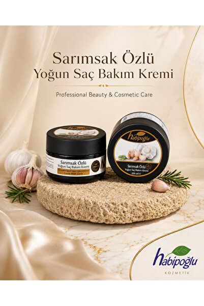 Habipoğlu Herbal Garlic Extract Intensive Hair Care Cream