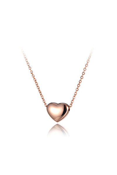 Choice Rose Gold Lokaer Titanium Stainless Steel Love Heart Pendant Necklace ...