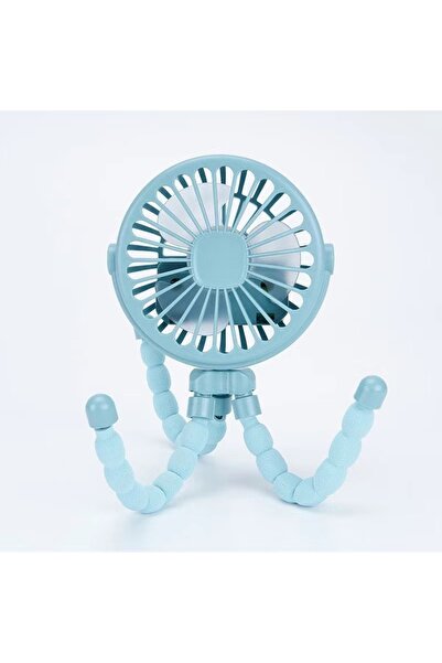 choice2 blue USB Charging Octopus Fan Stroller Fan Multi-function Fan