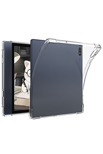 Choice Red TPU Tablet Case Transparent with Pen Slot Protective Cover Ultra-t...