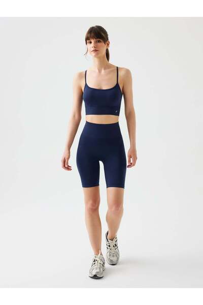 Jerf Vella High Waist Comfort Biker Leggings Navy Blue