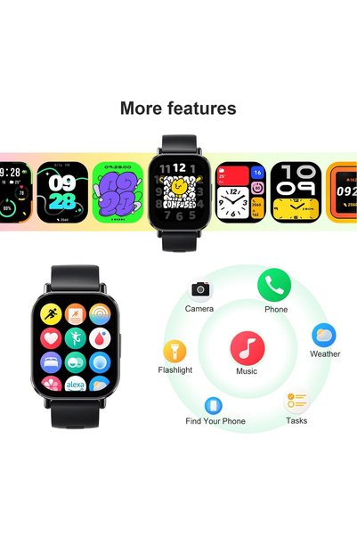 Xiaomi Redmi Watch 5 Active, 2-inch LCD Display, 18 Days Autonomy, Bluetooth Calls, Health Monitoring (Heart Rate, SPO2, Sleep), 140 Sports Modes, 5 ATM, Black