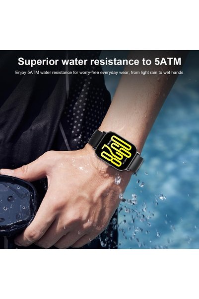 Xiaomi Redmi Watch 5 Active, 2-inch LCD Display, 18 Days Autonomy, Bluetooth Calls, Health Monitoring (Heart Rate, SPO2, Sleep), 140 Sports Modes, 5 ATM, Black