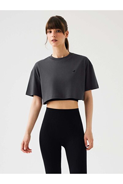 Jerf Aura Skraćeni kroj T-shirt Antracit
