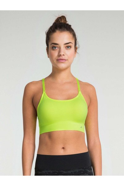 Jerf Sutien sport acoperit cu bretele reglabile Bluff Galben neon