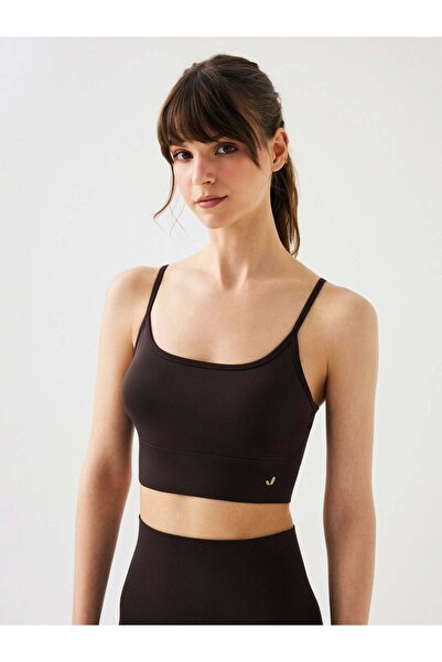 Jerf Vella Comfort Sport Bra with Straps Bitter Brown