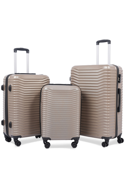 Generic 3-Piece Luggage Set - 20"/24"/28" ABS Material | Lightweight | Combin...