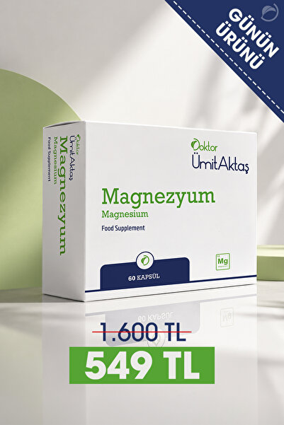 Dr. Ümit Aktaş Magnezyum - Bisglisinat - Yüksek Biyoyararlanım - 60 Kapsül