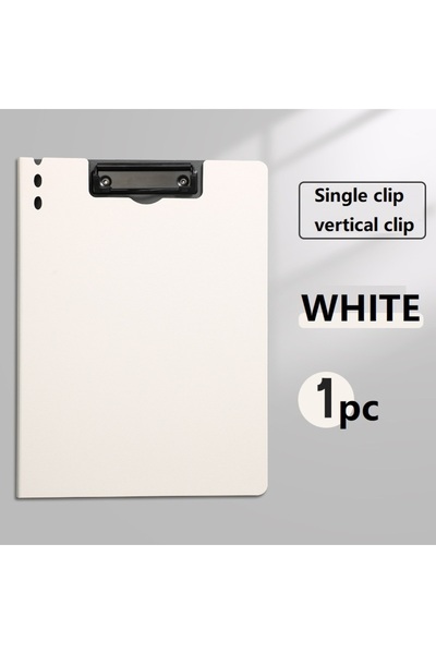 Choice3 WHITE A4 File Folder Clipboard Writing Pad Memo Clip Double Board Pap...