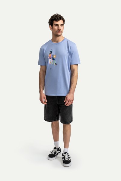 KAFT Tricou normal pentru bărbați, mov - 100% bumbac |   (Applien)