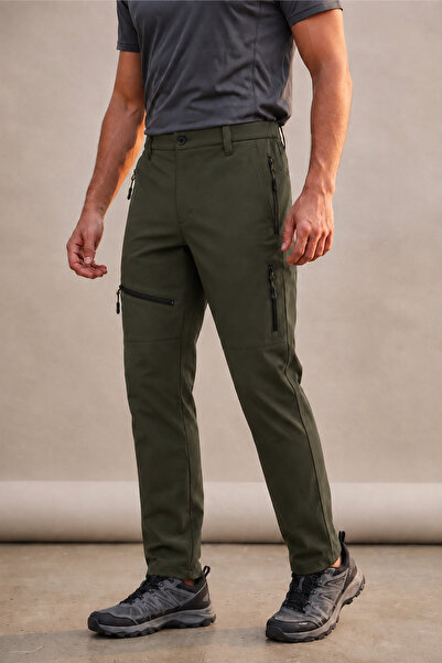 GHASSY CO Men's Waterproof Fleece-Lined Tactical Outdoor Dark Khaki Softshell...