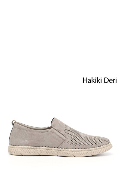 GÖNDERİ(R) Men's Sand Nubuck Genuine Leather Comfort Shoes