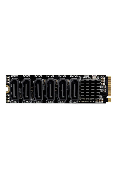 Choice NVME to 6 M.2 NVME PCI-E PCIE X4 X8 X16 to 6 Port 3.0 SATA Adapter Car...