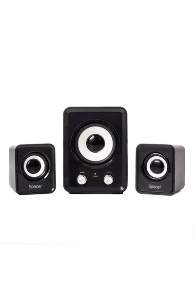 Spacer BOXE 2.1, RMS: 11W (2 x 3W + 5W), control volum, USB power, negru