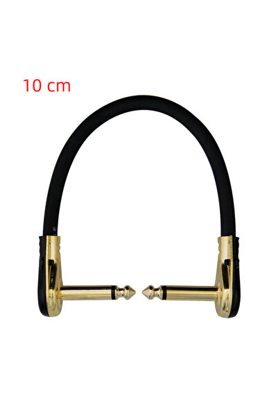 Choice 10cm 1 pc 1 Pc Anti-noise Guitar Patch Cable 10-60cm 1/4" Right Angle ...