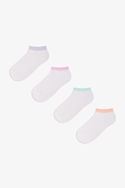 Penti Kız Çocuk Marsmelov Pure Pastels Pamuklu 4 Çift Patik Çorap