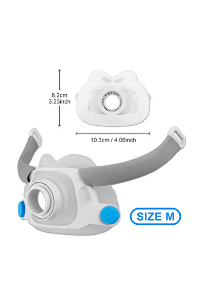 Choice1 M size Face CPAP Mask & Frame Compatible with AirFit F40 Auto CPAP Bi...