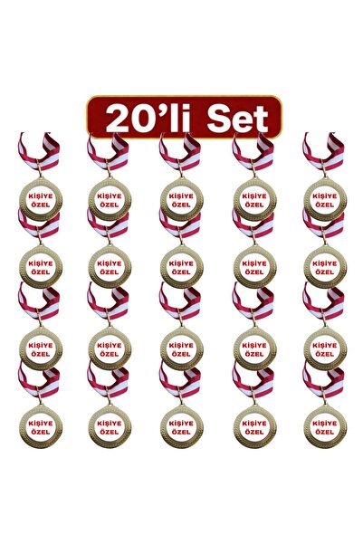 Mugs and love Kişiye Özel Madalya Seti 20 Adet