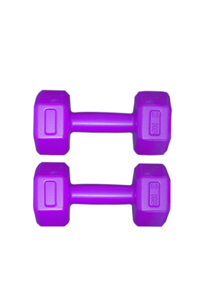 Dambılcım MOR 2 KG x 2 Adet Toplam 4 KG Dambıl Seti 4 KG Dumbell Set