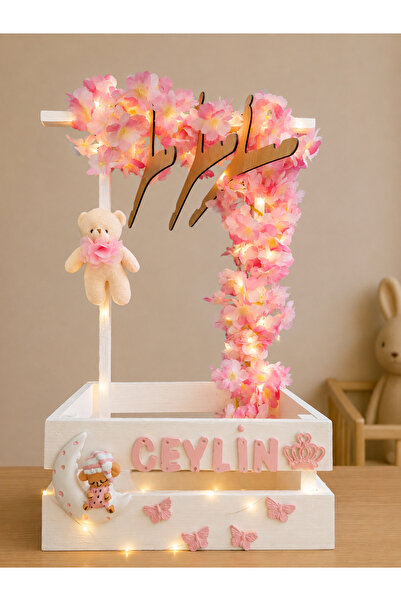 glow moon 40 Uçurma Sepeti / Kırk Uçurma Sepeti / Babyshower / Bebek Hediye S...