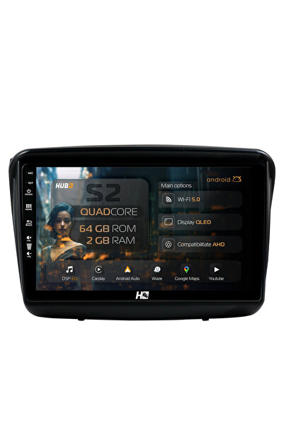 HUB64 Navigație Android Mitsubishi L200 / Pajero Sport, 9 inch, 2GB RAM, CarP...