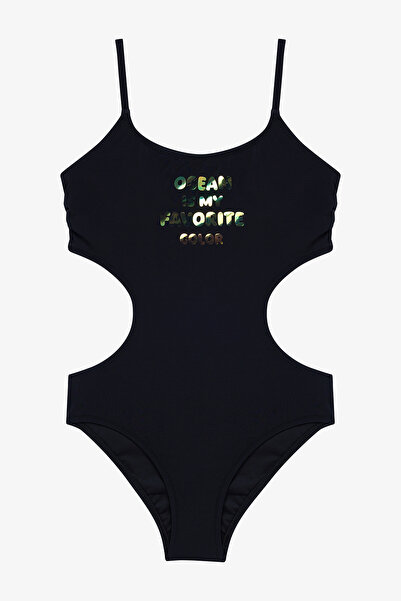 Penti Schwarzer Hologramm-Monokini für junge Mädchen