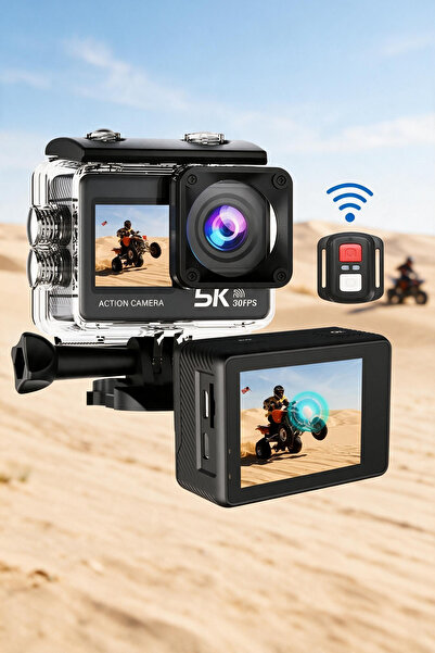 Demine 5K30FPS 50MP Action Camera, Waterproof Camera with Touch Screen IPX8 1...