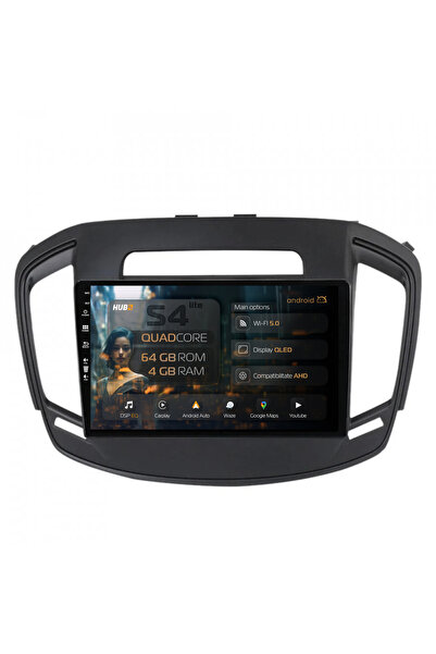 HUB64 Navigație Android Opel Insignia (2014-2016), 9 inch, 4GB RAM, CarPlay ș...