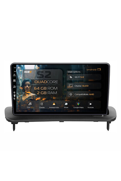 HUB64 Navigație Android Volvo C40 C30 S40 C70 V50 (2004-2012), 9 inch, 2GB RA...