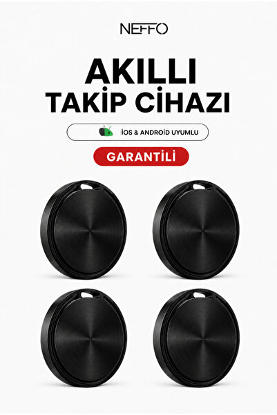 NEFFO 4lü Paket Android & İOS Uyumlu Smart Tag Google Akıllı Takip Cihazı - (...