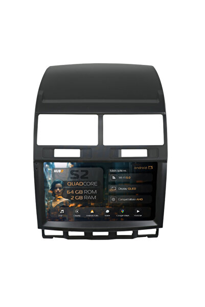 HUB64 Navigație Android Volkswagen Touareg (2002-2011), 9 inch, 2GB RAM, CarP...