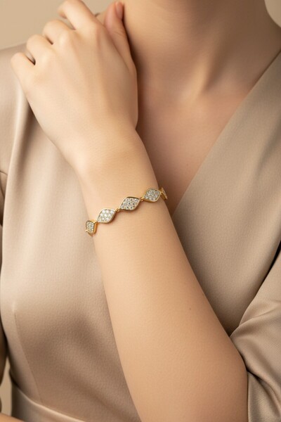 XUPING JEWELRY Style Pearl/Xuping Jewelry Shuttle Model Zircon Stone Bracelet