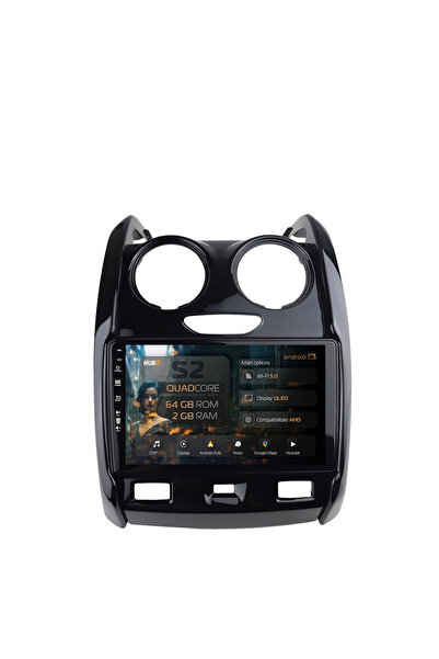 HUB64 Navigație Android Dacia Duster (2012-2021), 9 inch, 2GB RAM, CarPlay și...