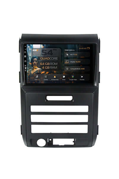 HUB64 Navigație Android Ford F150 (2008-2014), 9 inch, 4GB RAM, CarPlay și An...