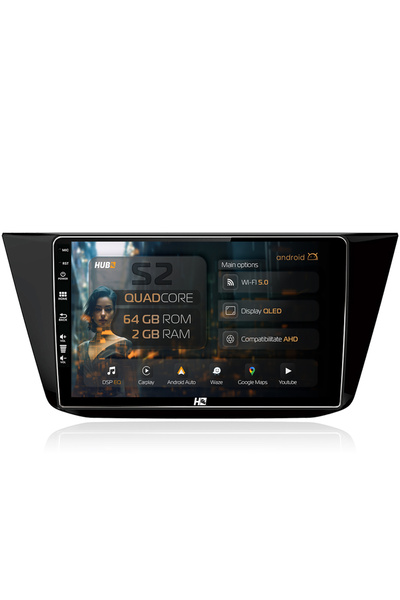 HUB64 Navigatie Android Volkswagen Tiguan (2016+), 10.1 inch, 2GB RAM, CarPla...