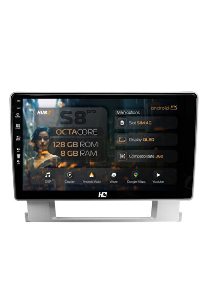 HUB64 Navigație Android Opel Astra J, 9 inch, 8GB RAM, CarPlay și Android Aut...