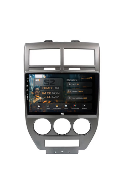 HUB64 Navigație Android Jeep Compass/Patriot (2006-2010), 10.1 inch, 2GB RAM,...