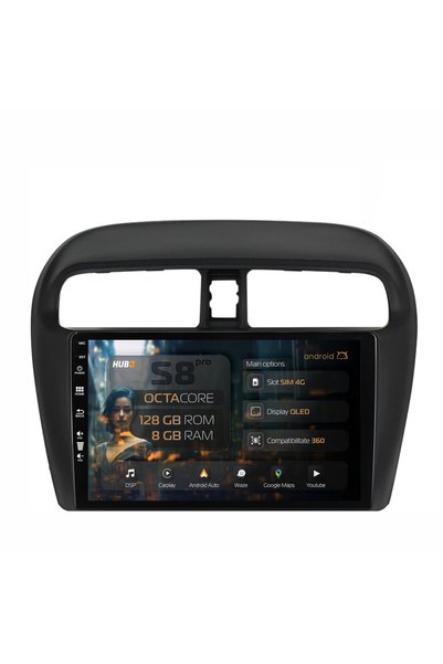 HUB64 Navigație Android Mitsubishi Space Star / Mirage / Attrage, 9 inch, 8GB...