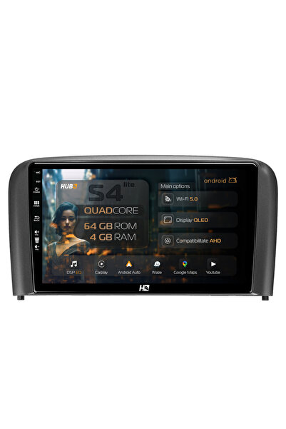 HUB64 Navigație Android Volvo S80 (1998-2004), 9 inch, 4GB RAM, CarPlay și An...