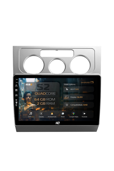 HUB64 Navigație Android Volkswagen Touran (2003-2010), 10.1 inch, 2GB RAM, Ca...