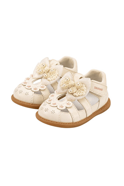 Dr.Kong Cream Petal | First Steps Girls' Orthopedic Sandals