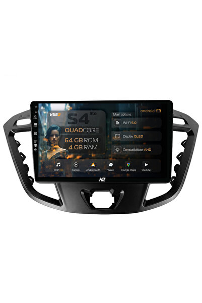 HUB64 Navigație Android Ford Transit / Tourneo (2012-2020), 9 inch, 4GB RAM, ...