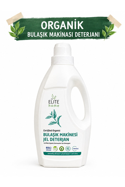 The Elite Home Bulaşık Makinesi Jel Deterjan 825 ml Organik, Vegan, Doğal , Kokusuz