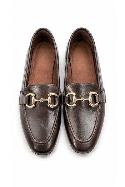GNY AYAKKABI Spring Season Women's Brown Yanke Loafer Ballet Flats - Stylish ...
