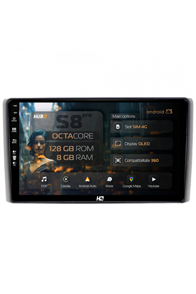 HUB64 Navigație Android Iveco Daily (2006-2014), 9 inch, 8GB RAM, CarPlay și ...
