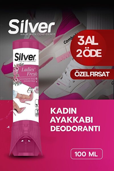 Silver Kadın Ayakkabı Deodorantı Koku Giderici Önleyici 100 ML Ladies Fresh