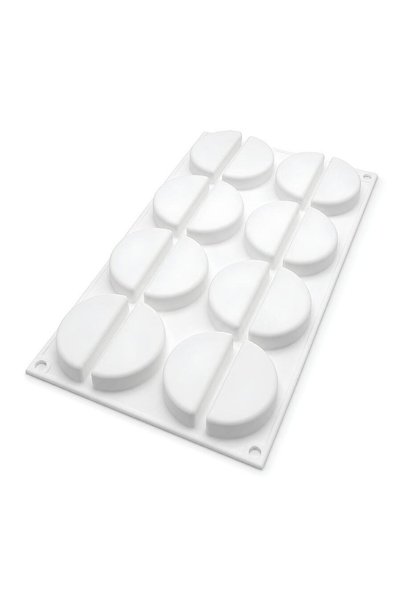 dinckitchen Rainbow Silicone Pastry and Dessert Mold Rainbow 26 65X16X32,5Mm