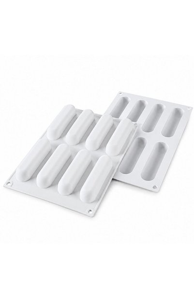 dinckitchen قالب سيليكون للحلويات والمعجنات من إكلرز 122x26x16 ملم