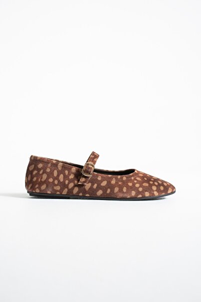 DESPİNA Ruby women's round toe thin strap buckled stylish daily genuine leath...
